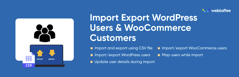 Complemento de WordPress para importar y exportar usuarios.