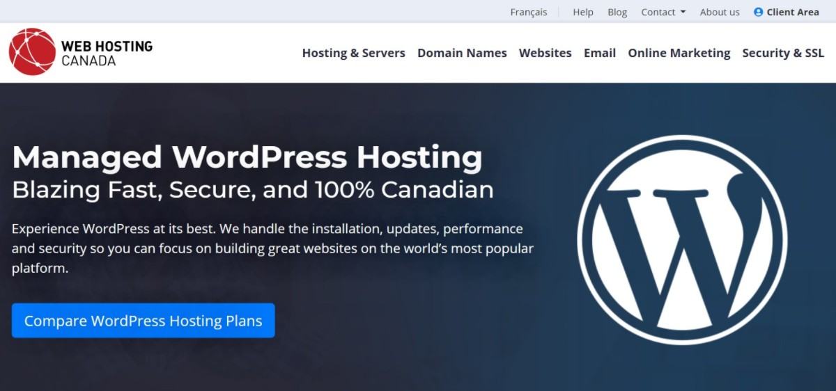 Planes de alojamiento web de WordPress Canadá