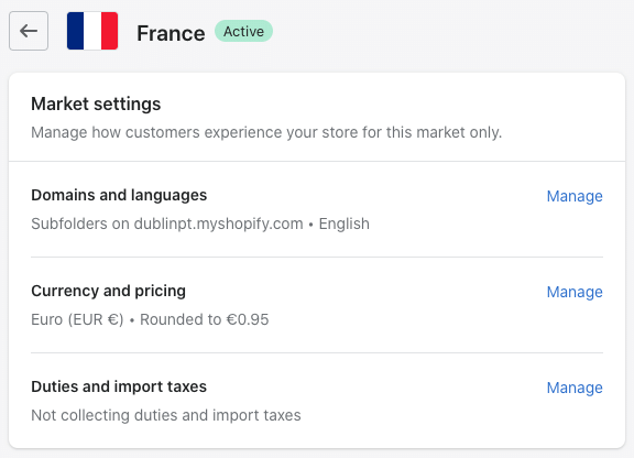 Configuración de un sitio web multilingüe en Shopify