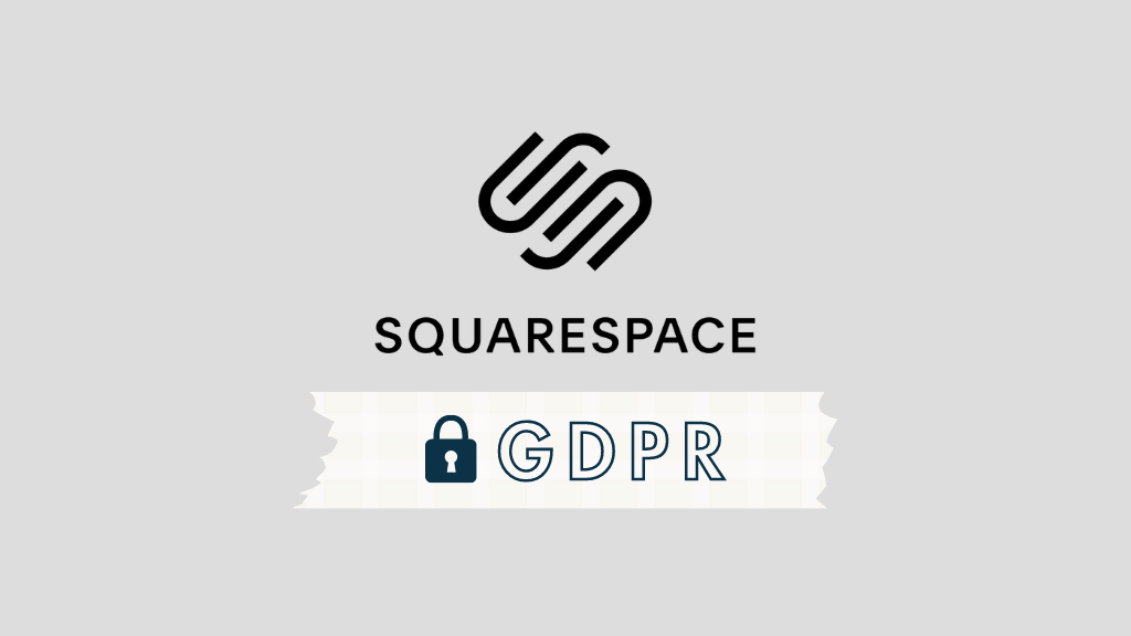 Squarespace GDPR (logotipo de Squarespace más texto) 