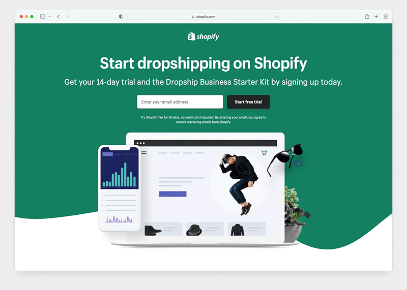 Shopify kit de inicio de dropshipping