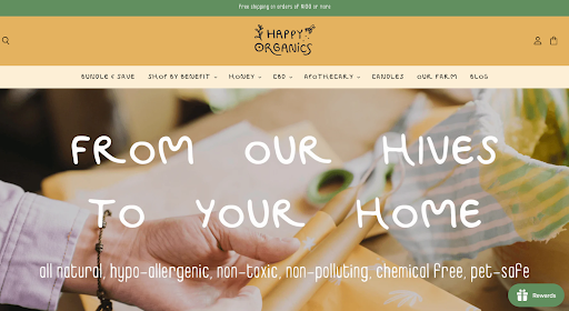 Shopify Happy Tienda de productos orgánicos