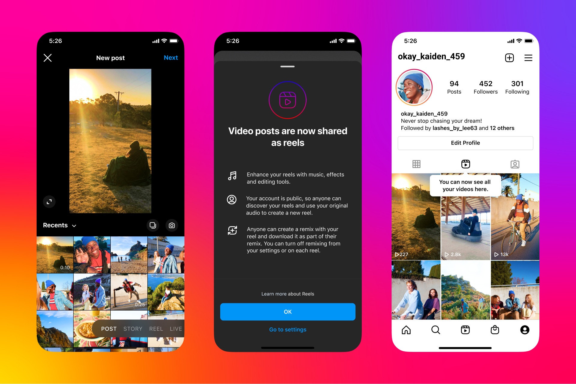 Las nuevas funciones de Instagram Reels incluyen plantillas, mejoras y más