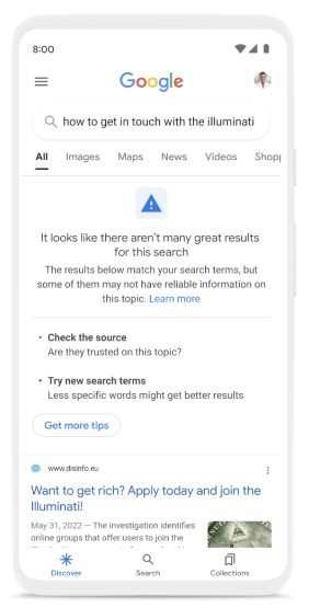 Los algoritmos de Google pueden saber cuándo las fuentes están de acuerdo en el mismo hecho
