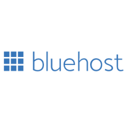 logotipo de host azul