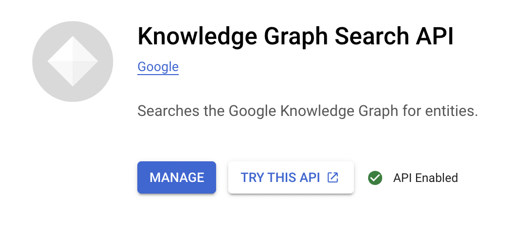 API de gráfico de conocimiento,