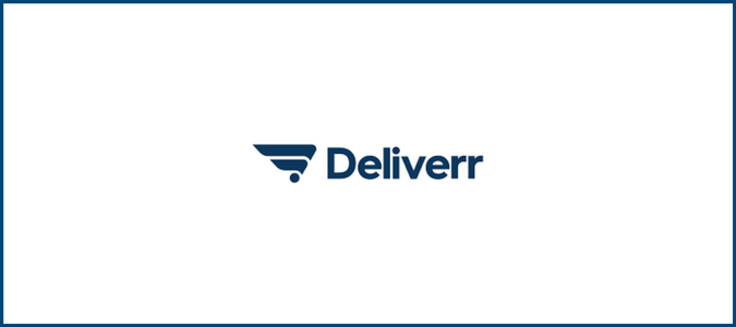 Logotipo de Deliverr para la revisión de Crazy Egg Deliverr