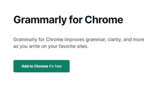 Extensión de gramática de Chrome