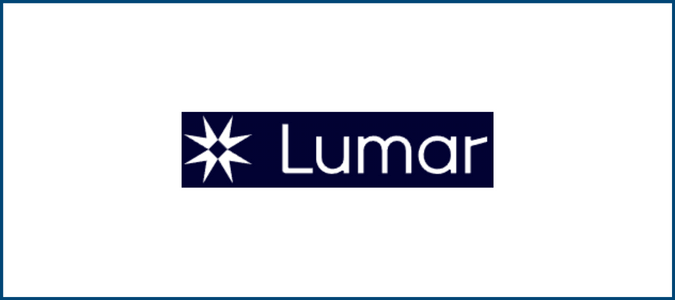 Logotipo de la marca Lumar.