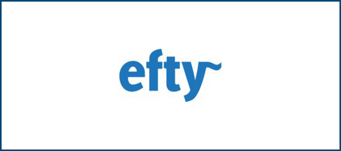 Logotipo de la marca Efty.