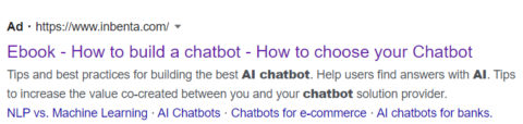 Cómo crear un chatbot para los resultados de búsqueda de Google