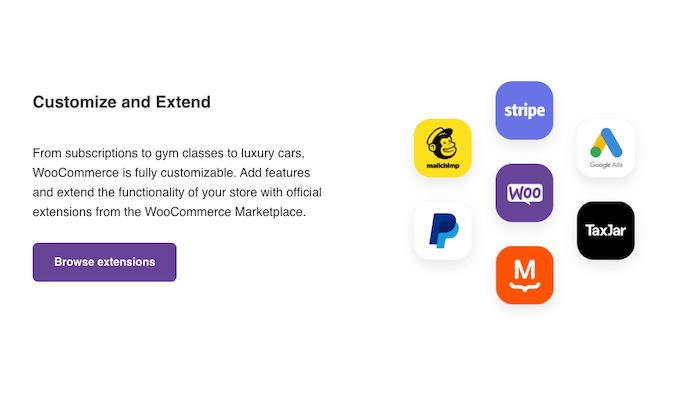 Extensiones WooCommerce