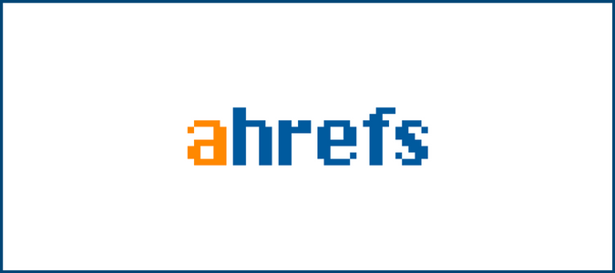 El logotipo de Ahrefs