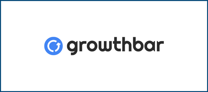 El logotipo de la barra de crecimiento