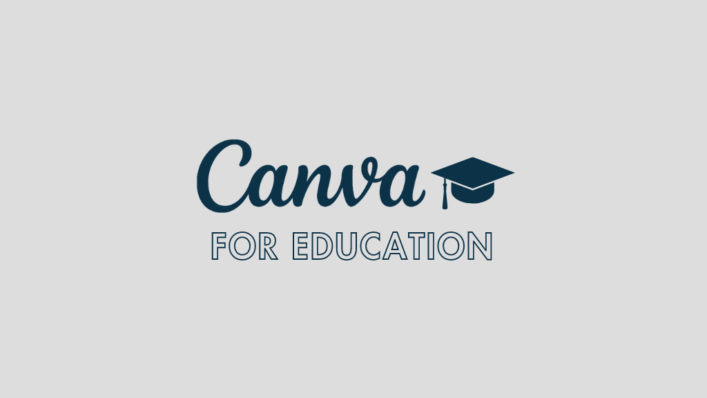 Canva for Education: una imagen del logotipo de Canva más una gorra de graduado.