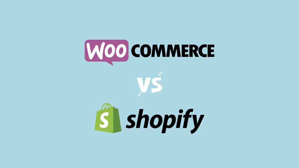 WooCommerce vs Shopify (los dos logos uno al lado del otro).