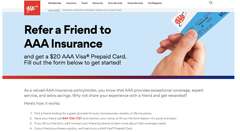Aviso de referencia de seguro AAA