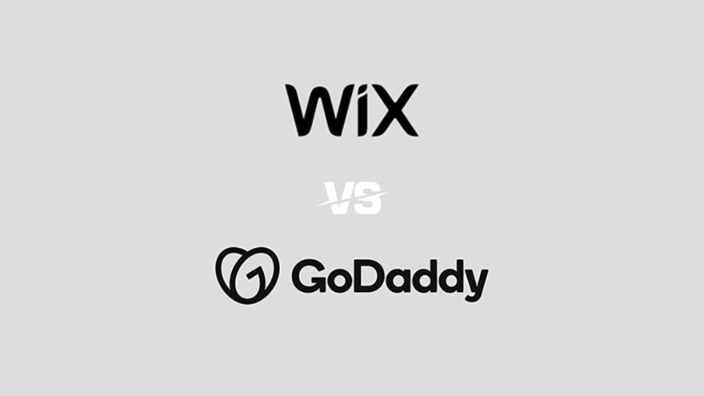 Wix vs GoDaddy (imagen de los dos logos uno al lado del otro)