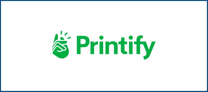 Logotipo de Printify para Crazy Egg Printify Review. 