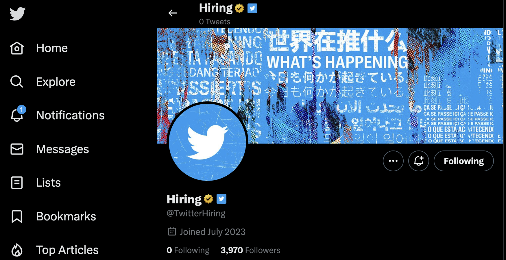 Twitter publicará ofertas de trabajo para organizaciones verificadas