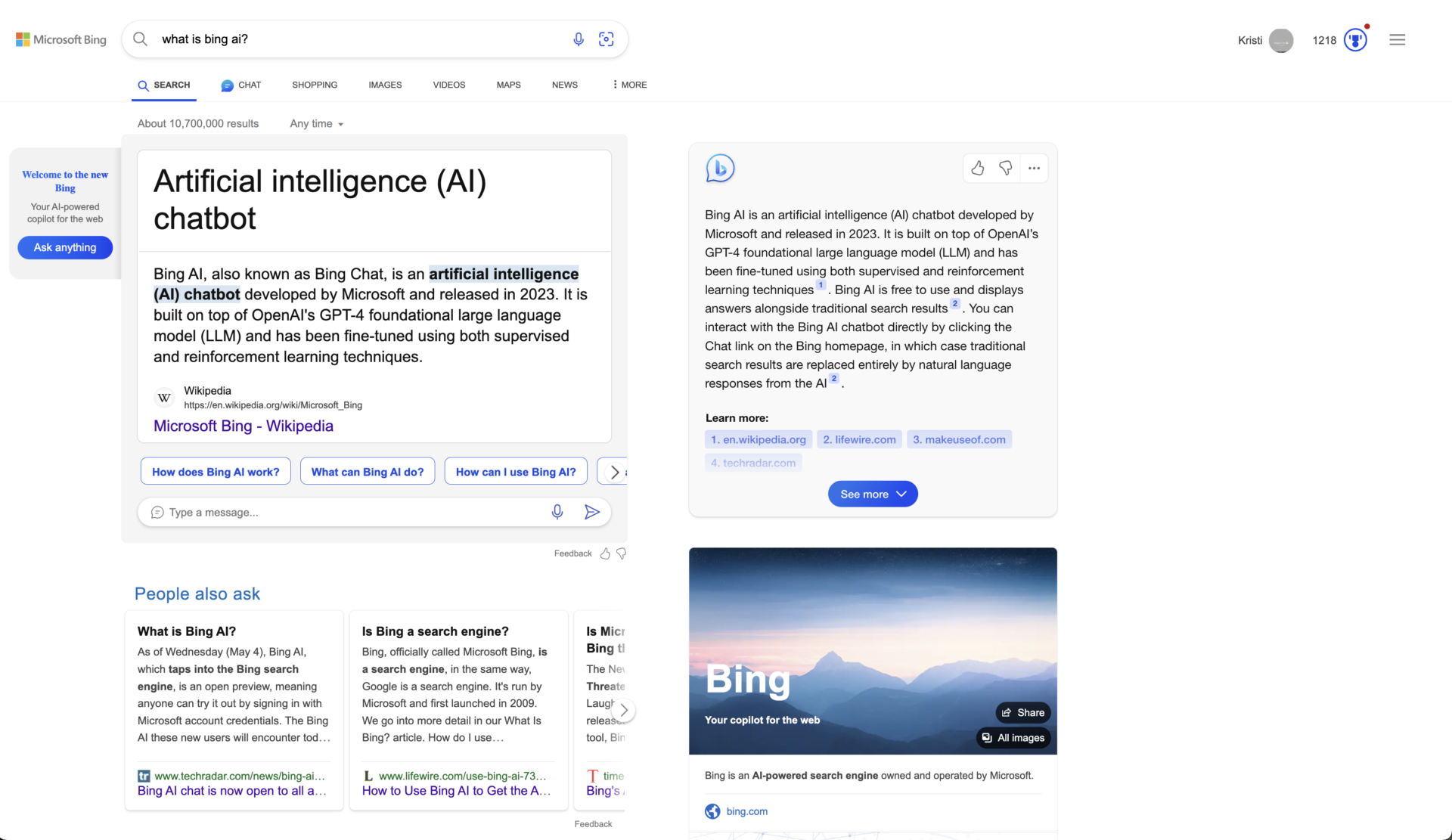Bing AI Chat y Copilot for Search están disponibles en Google Chrome