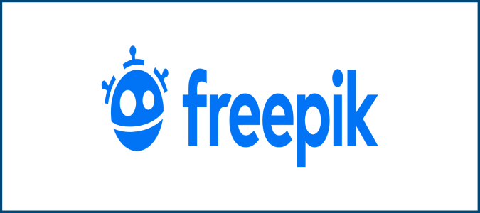Freepik logo for Crazy Egg Freepik review. 