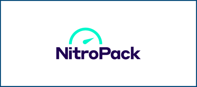 Logotipo de NitroPack para la revisión de Crazy Egg NitroPack. 