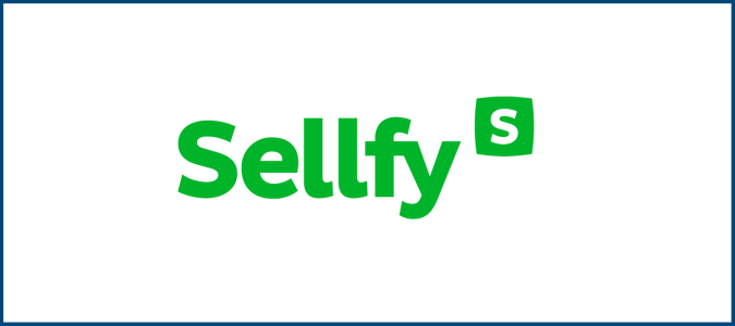 Logotipo de la empresa Sellfy. 
