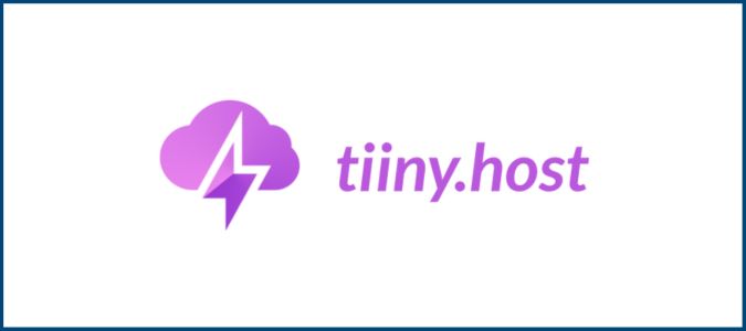Tiiny Host logo for Crazy Egg Tiiny Host review. 