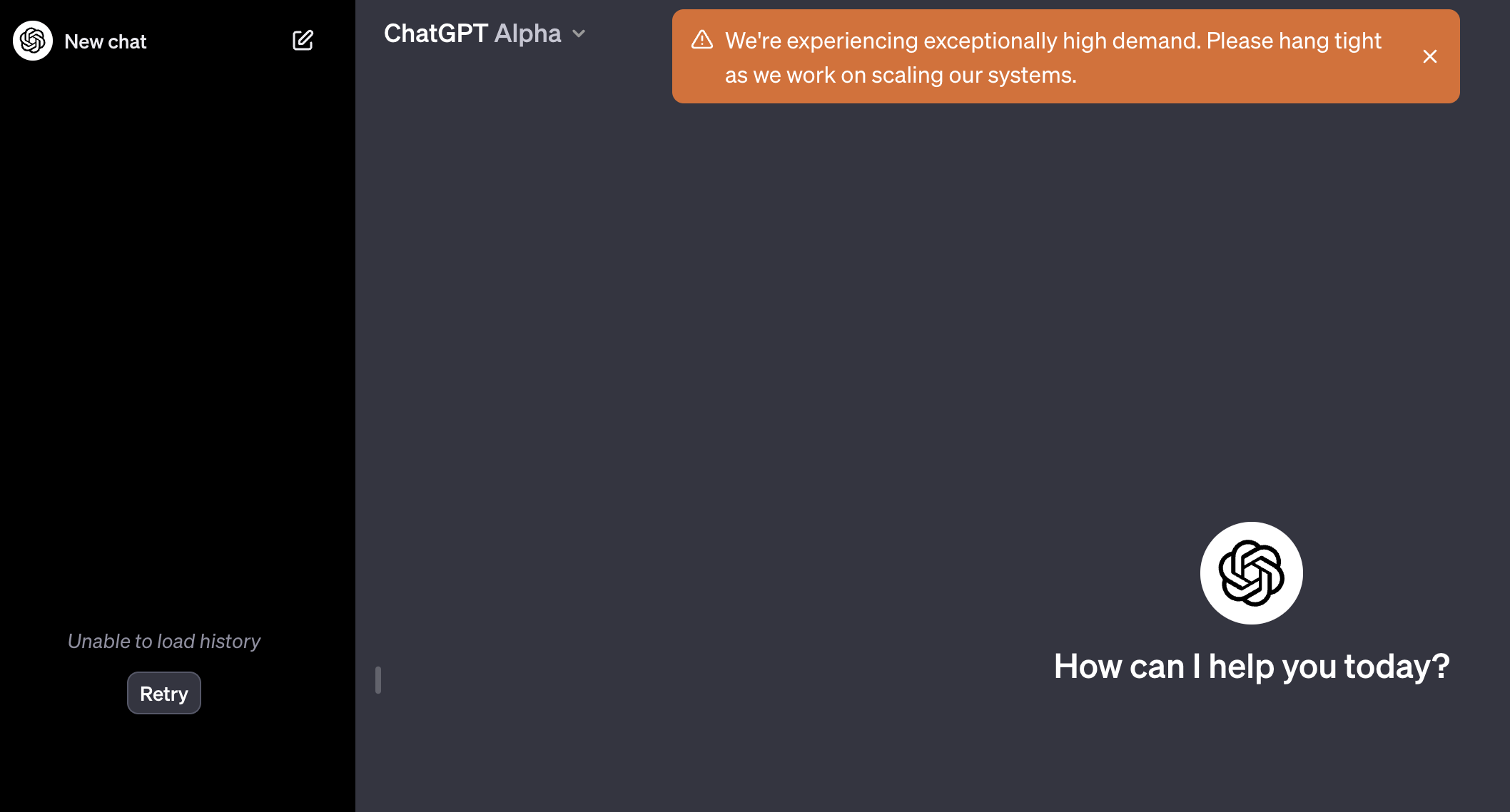 chatgpt alpha high demand
