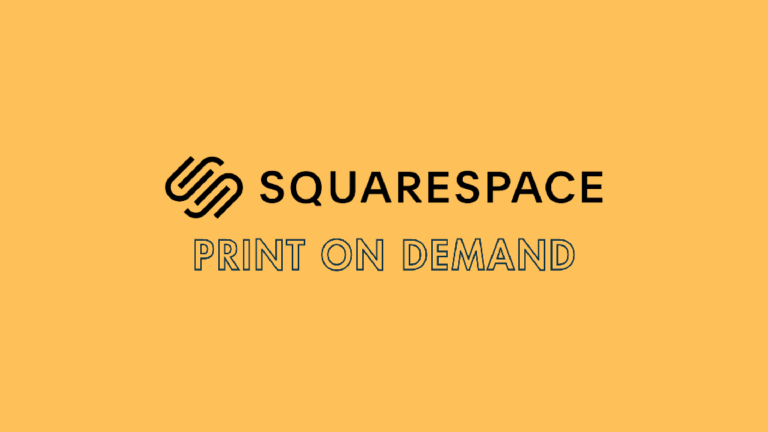 Squarespace print on demand (image of the Squarespace logo).