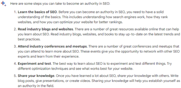 Become an SEO Authority Bard